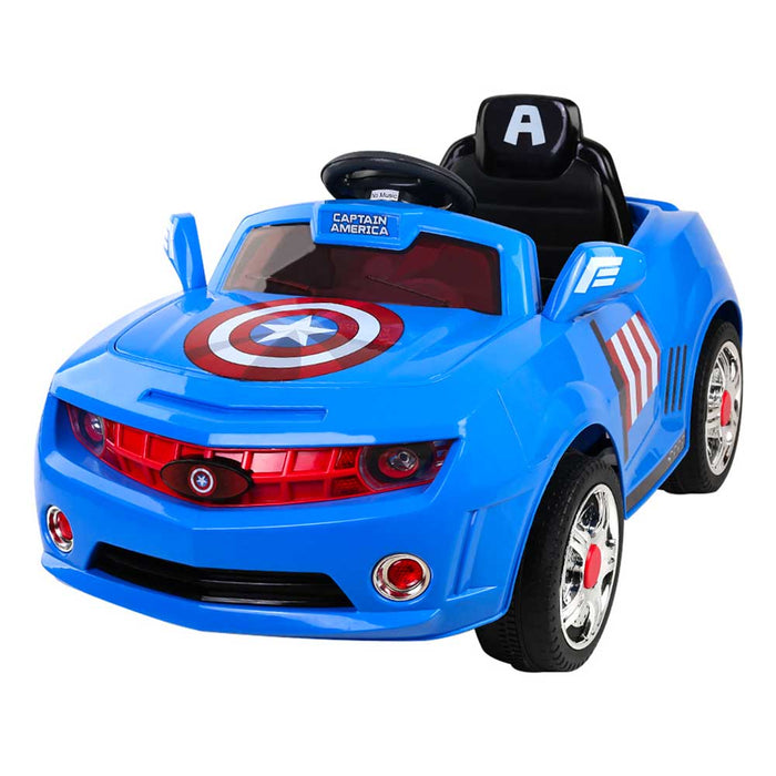 Disney Licensed Avengers Captain America Kids Ride On Car | Red/White/Blue