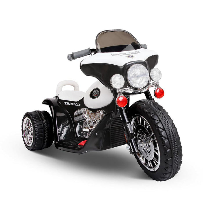 Harley Davidson Inspired Kids Ride On Motorbike Motorcycle | Black (Police)