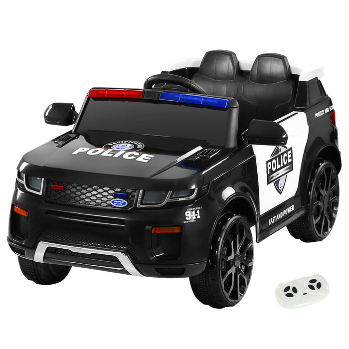 Range Rover 911 Police Inspired Kids Ride On Car with Remote Control | Black