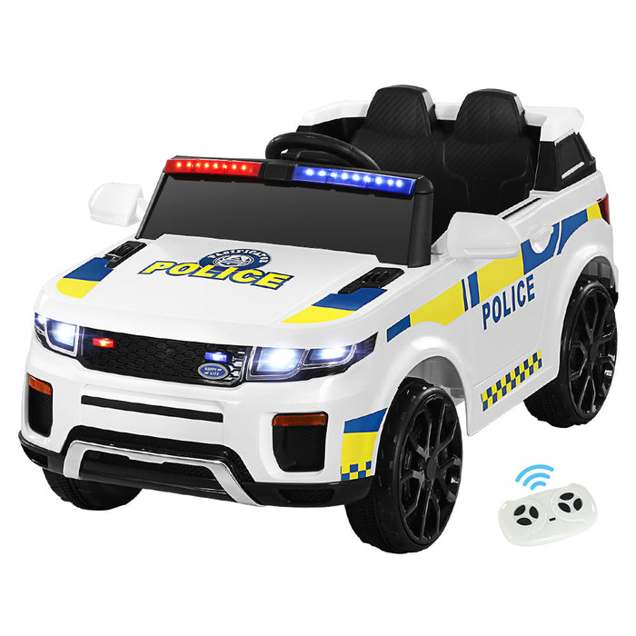 Range Rover Europol Police Inspired Kids Ride On Car with Remote Control | White