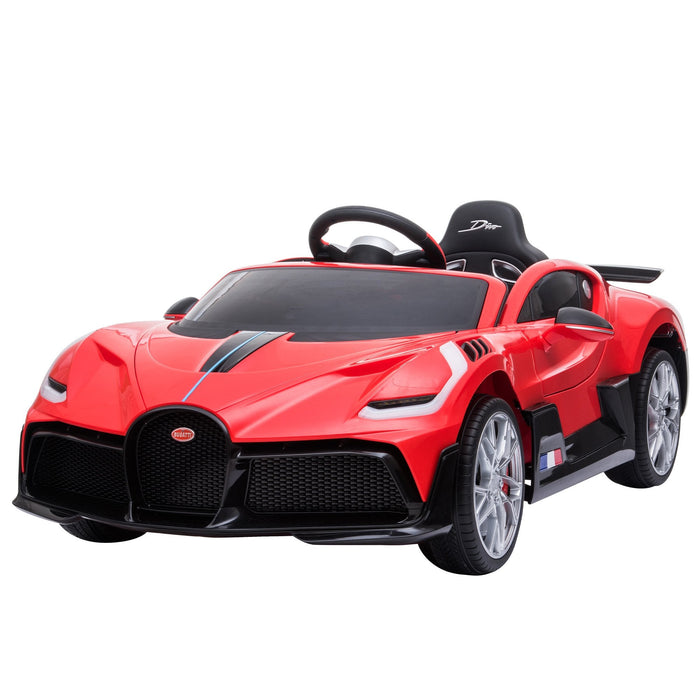 Officially Licensed Bugatti Divo Kids Premium Ride On Car with Remote Control | Light Red