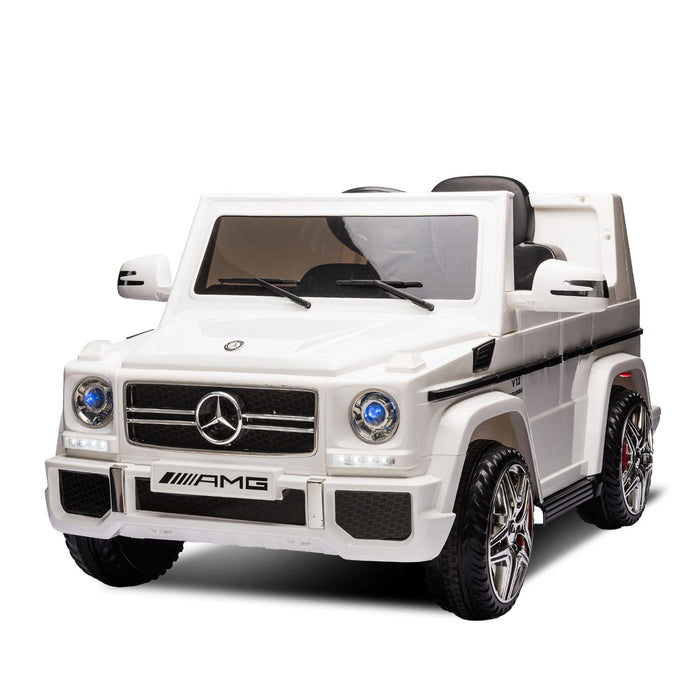 Mercedes Benz G65 AMG Licensed Kids Ride On Car with Remote Control | White