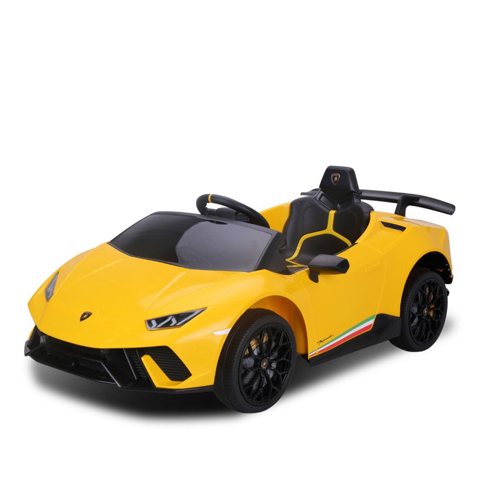 Lamborghini Aventador Officially Licensed Kids Ride On Car with Remote Control | Giallo (Yellow)