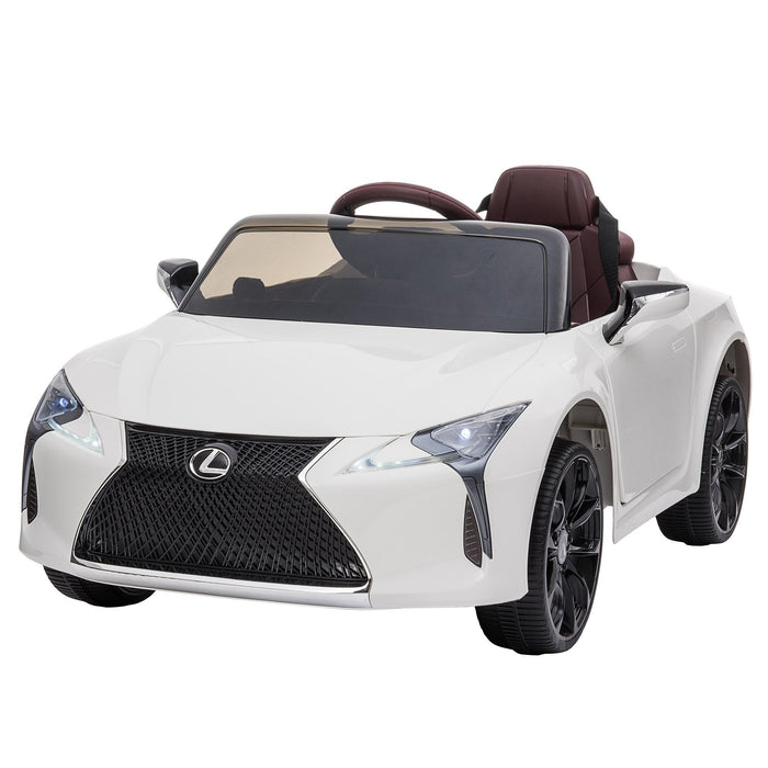 Officially Licensed Lexus LC 500 Premium Kids Ride On Car with Remote Control | Eminent White