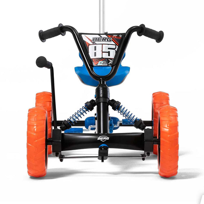 Berg Buzzy 2-in-1 Off Road Kids Push & Pedal Powered Go Kart | Nitro Black