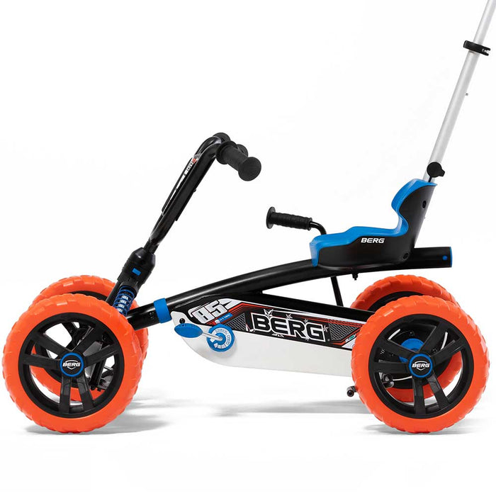 Berg Buzzy 2-in-1 Off Road Kids Push & Pedal Powered Go Kart | Nitro Black