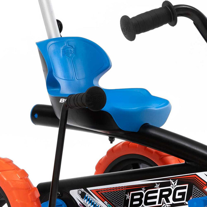 Berg Buzzy 2-in-1 Off Road Kids Push & Pedal Powered Go Kart | Nitro Black