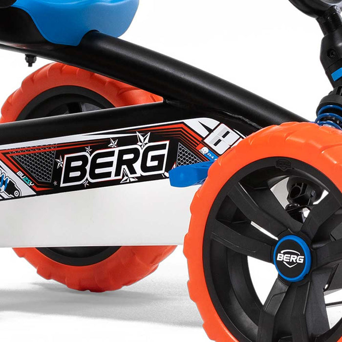 Berg Buzzy 2-in-1 Off Road Kids Push & Pedal Powered Go Kart | Nitro Black
