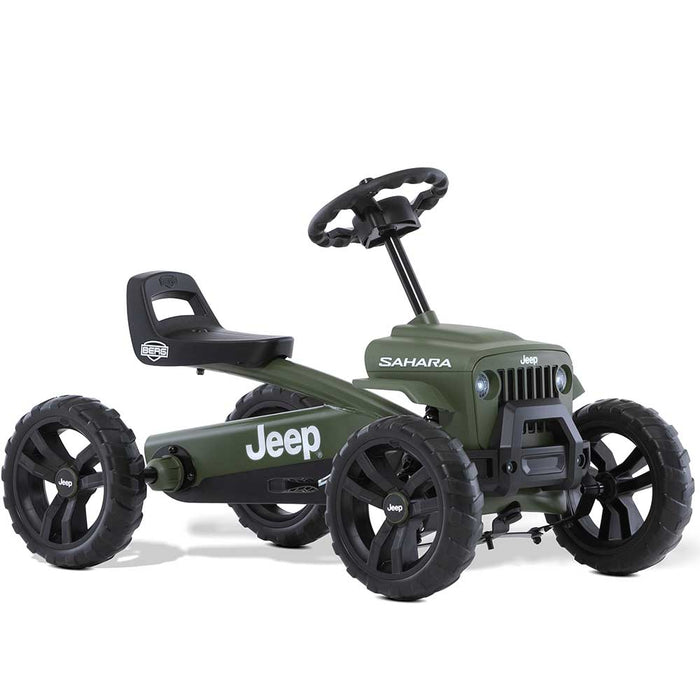Berg Buzzy Officially Licensed JEEP Sahara Kids Pedal Powered Go Kart | Willys Green