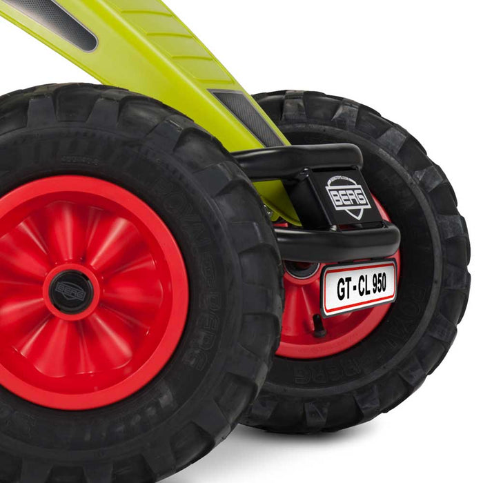 Berg Extra Officially Licensed Claas Harvester Inspired Kids & Adults Pedal or 3 Gear Powered Go Kart | Seed Green