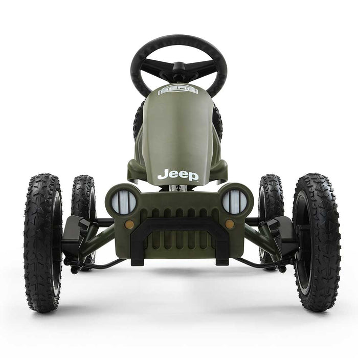 Berg Rally Officially Licensed JEEP Sahara Kids Pedal Powered Go Kart | Willys Green