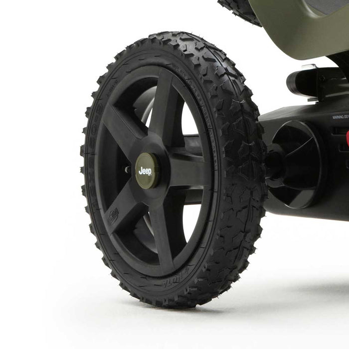 Berg Rally Officially Licensed JEEP Sahara Kids Pedal Powered Go Kart | Willys Green