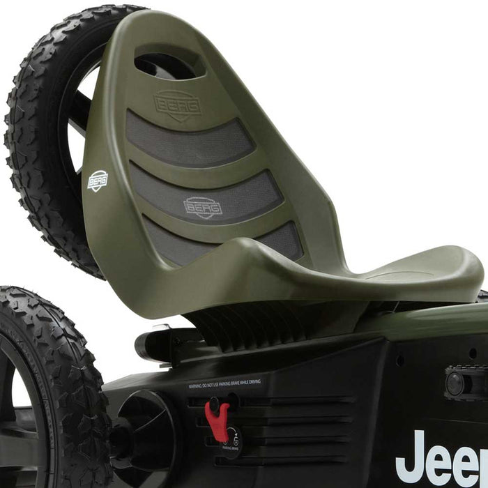 Berg Rally Officially Licensed JEEP Sahara Kids Pedal Powered Go Kart | Willys Green