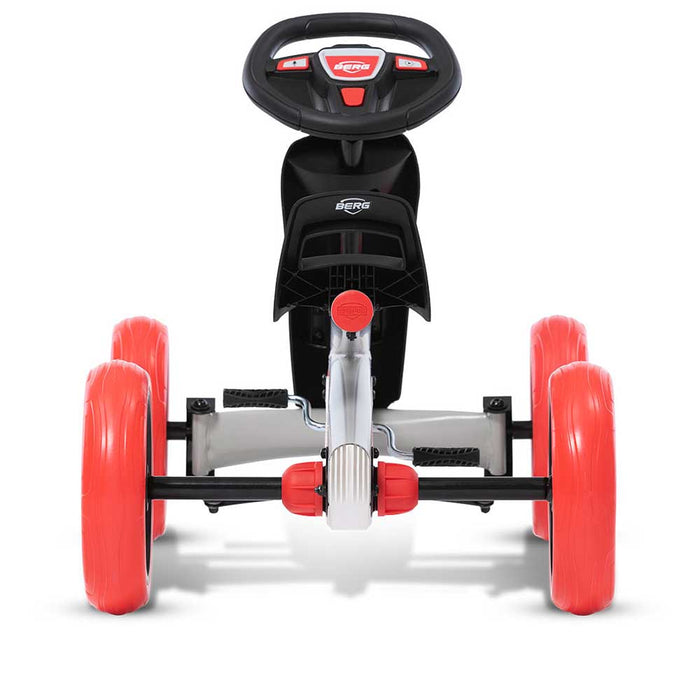 Berg Buzzy Beatz Kids Pedal Powered Go Kart | Grey, Red & White