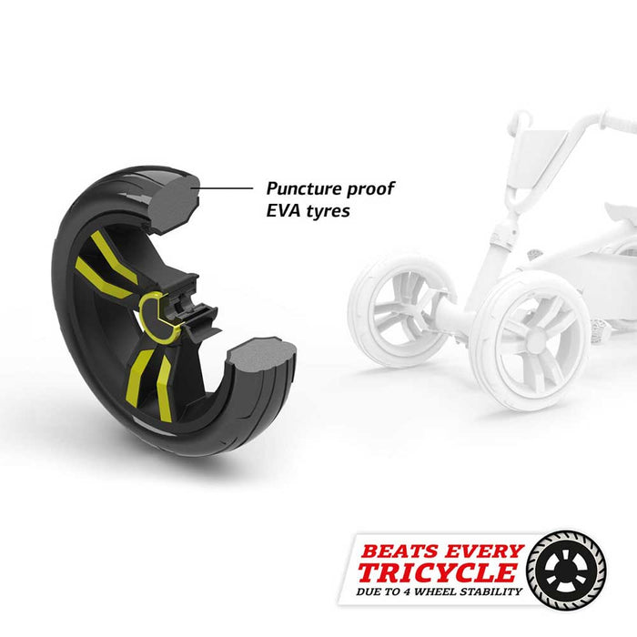 Berg Buzzy Beatz Kids Pedal Powered Go Kart | Grey, Red & White