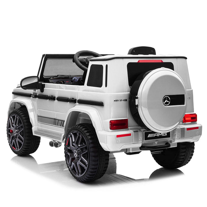 Mercedes Benz G63 AMG Licensed Kids Ride On Car with Remote Control | Black/White