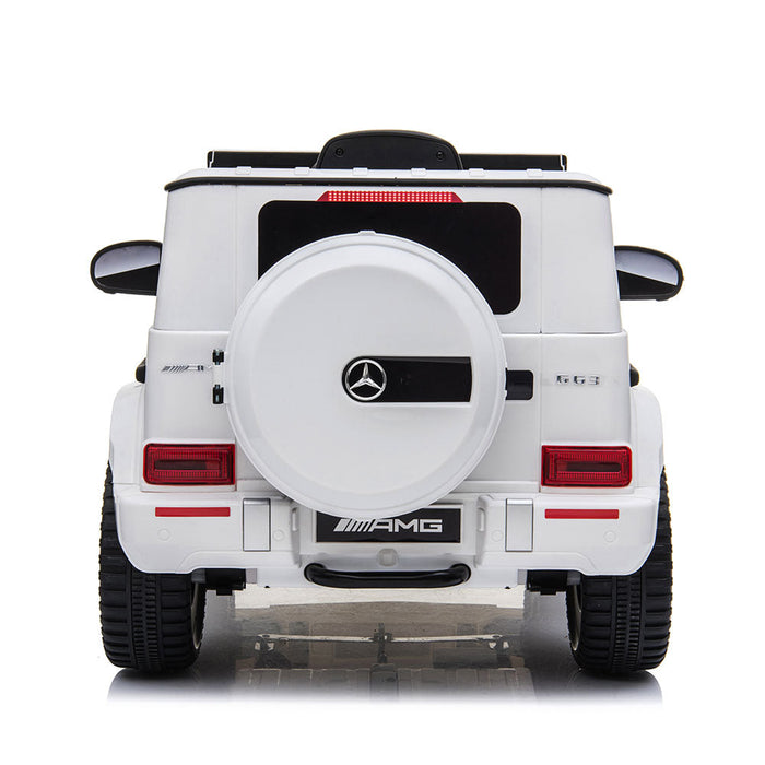 Mercedes Benz G63 AMG Licensed Kids Ride On Car with Remote Control | Black/White