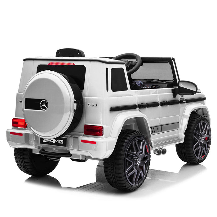 Mercedes Benz G63 AMG Licensed Kids Ride On Car with Remote Control | Black/White