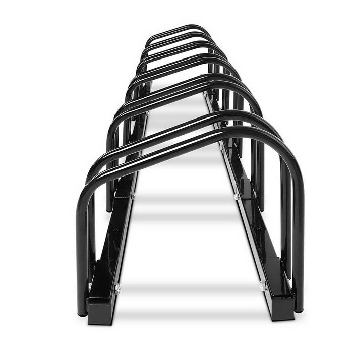 Stand Tall Portable 6 Bike Parking Rack Stand | Black