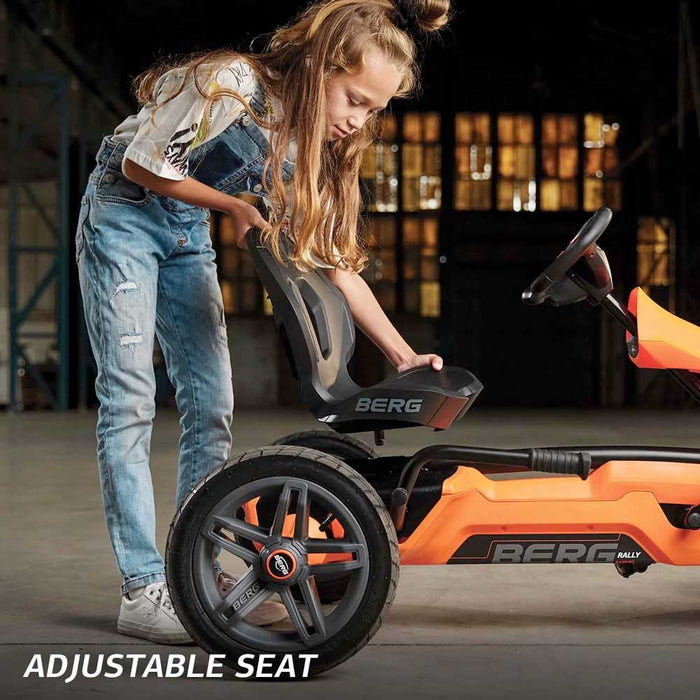 Berg Rally Kids Pedal Powered Go Kart NRG Orange Black