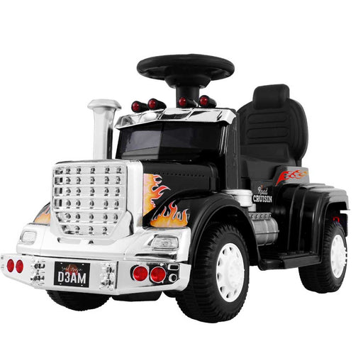 Big Rig Truck Deluxe Kids Ride On Car Black