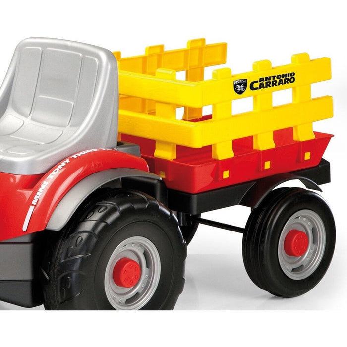 Mini Car Peg Perego Peg Perego Mini Diesel Pedal Powered Kids Ride-On Tractor with Trailer ...