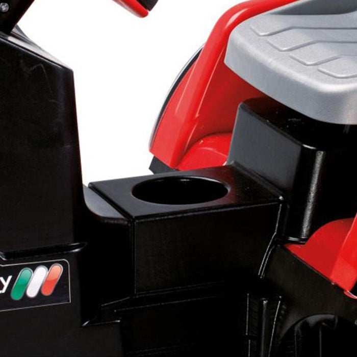 Peg Perego Maxi Diesel Pedal Powered Kids Tractor with Trailer | Red/Grey