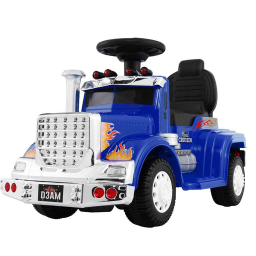 Big Rig Truck Deluxe Kids Ride On Car | Blue