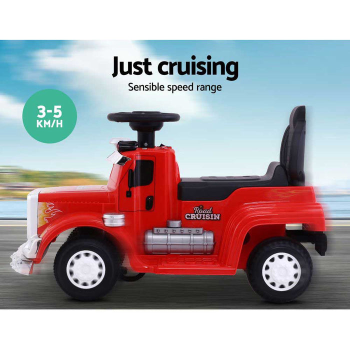Big Rig Truck Deluxe Kids Ride On Car | Red