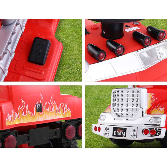 Big Rig Truck Deluxe Kids Ride On Car | Red