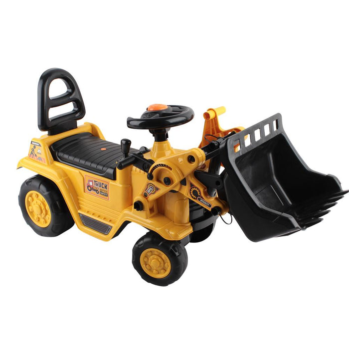 Construction Inspired Kids Ride On Car Bulldozer  | Yellow