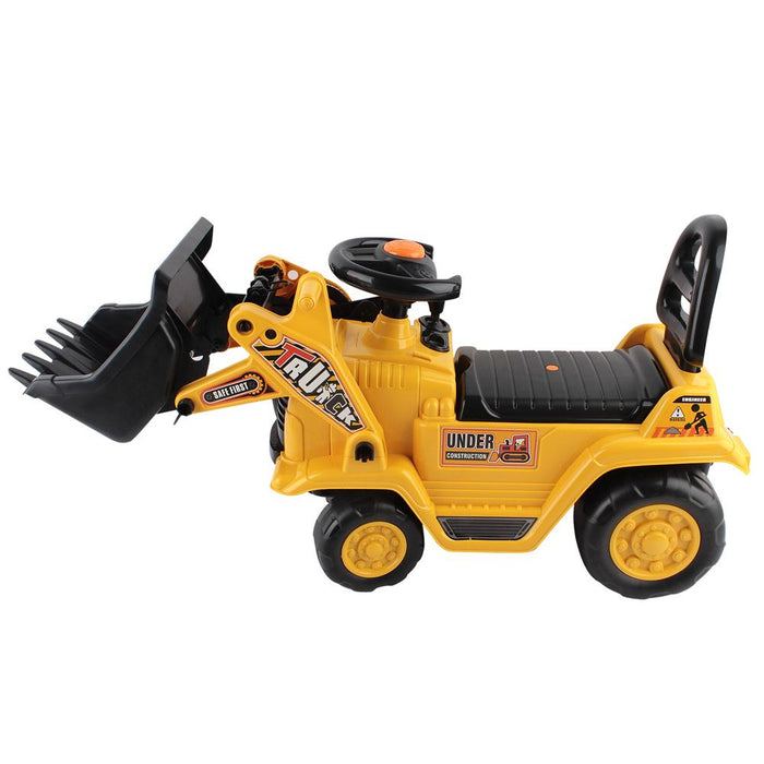Construction Inspired Kids Ride On Car Bulldozer  | Yellow