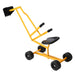 Construction Inspired Kids Ride On Metal Sand Digger Backyard Sandpit Toy with Wheels | Yellow