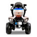 Deluxe Police Inspired Kids Ride On Motorcycle | White