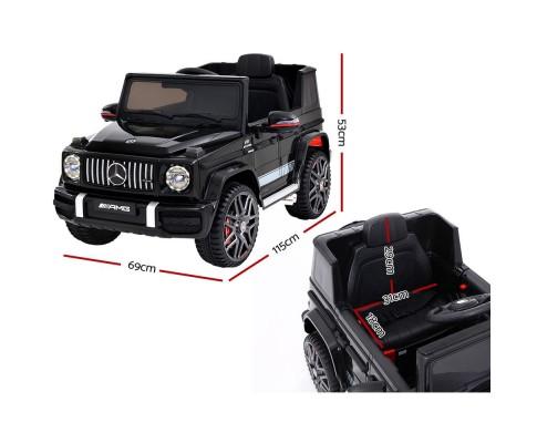 Mercedes Benz G63 AMG Licensed Kids Ride On Car with Remote Control | Black/Red