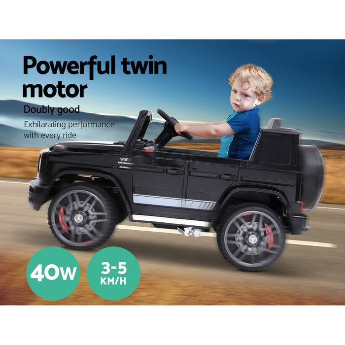 Mercedes Benz G63 AMG Licensed Kids Ride On Car with Remote Control | Black/Red