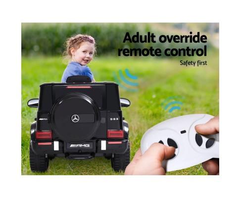 Mercedes Benz G63 AMG Licensed Kids Ride On Car with Remote Control | Black/Red