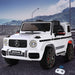 Mercedes Benz G63 AMG Licensed Kids Ride On Car with Remote Control | Black/White