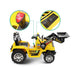 Bulldozer Digger Inspired Kids Ride On Electric Car with Remote Control | Yellow