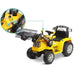 Bulldozer Digger Inspired Kids Ride On Electric Car with Remote Control | Yellow