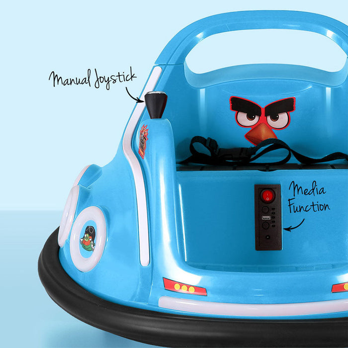 Angry Birds Kids Ride On BUMPER Car with Remote Control | Blue