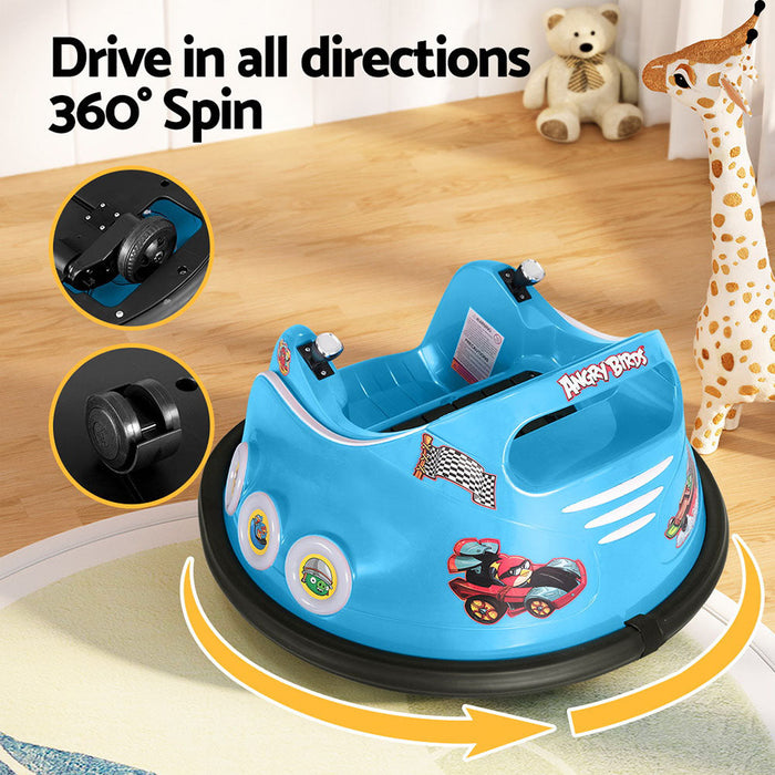 Angry Birds Kids Ride On BUMPER Car with Remote Control | Blue