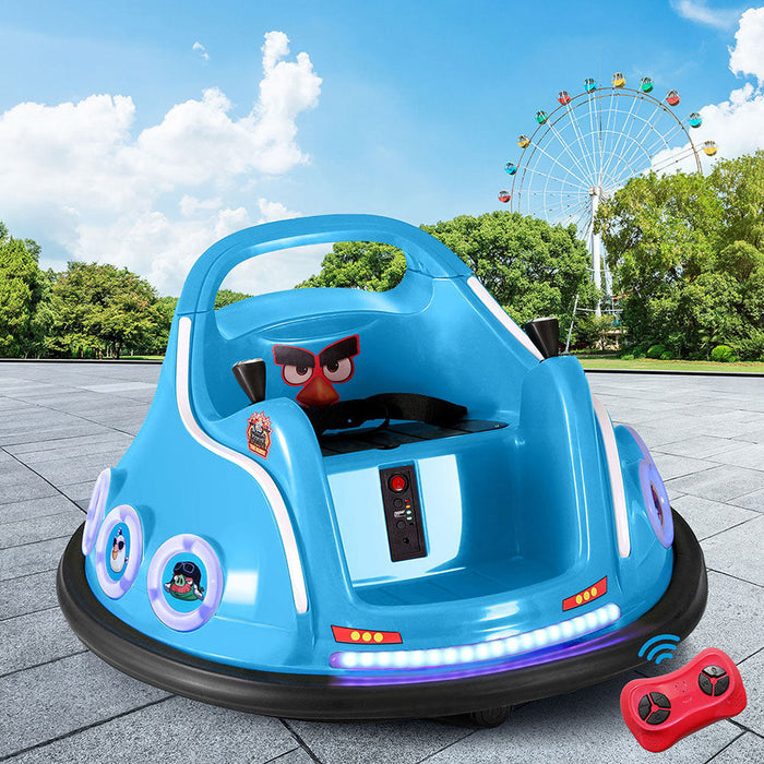 Angry Birds Kids Ride On BUMPER Car with Remote Control | Blue
