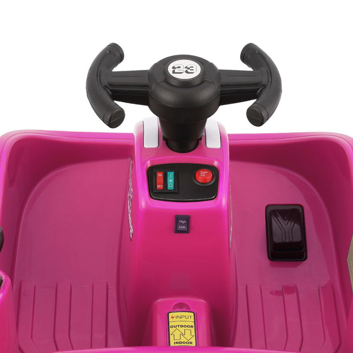 Premium Retro Kids Ride On BUMPER Car with Remote Control | Deep Pink