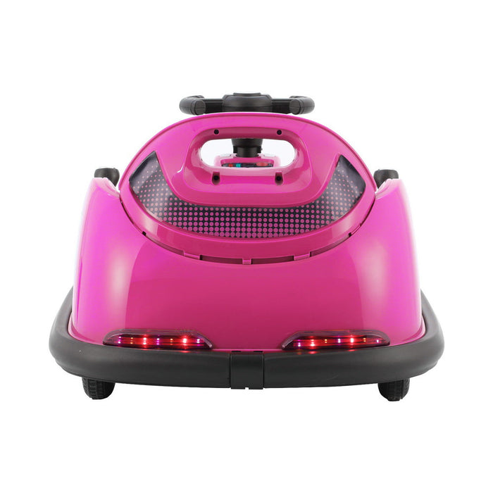 Premium Retro Kids Ride On BUMPER Car with Remote Control | Deep Pink
