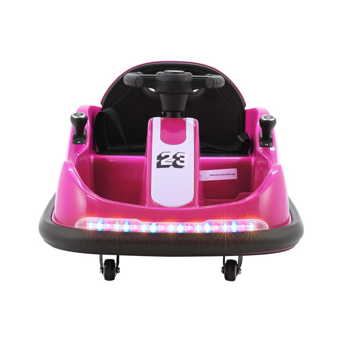 Premium Retro Kids Ride On BUMPER Car with Remote Control | Deep Pink