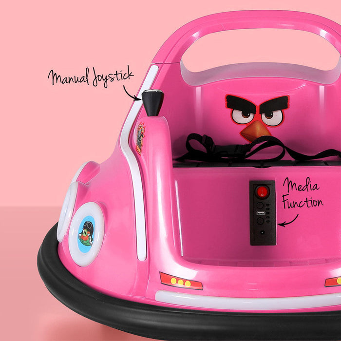 Angry Birds Kids Ride On BUMPER Car with Remote Control | Pink
