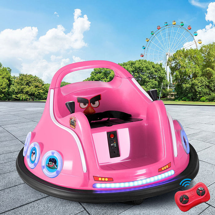 Angry Birds Kids Ride On BUMPER Car with Remote Control | Pink