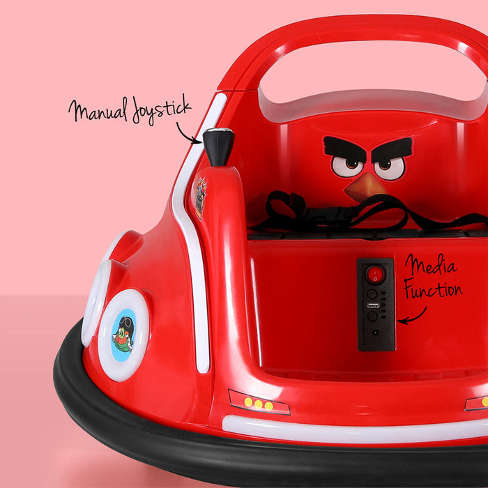 Angry Birds Kids Ride On BUMPER Car with Remote Control | Red