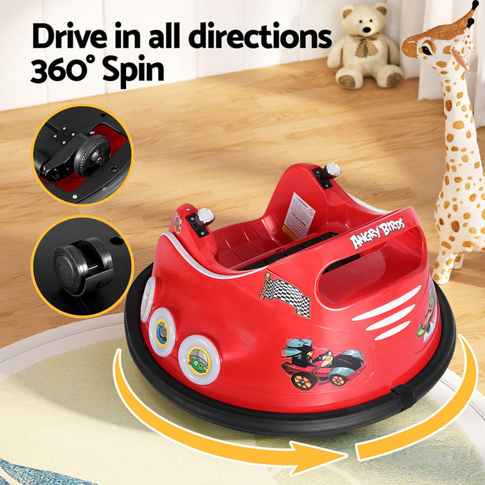 Angry Birds Kids Ride On BUMPER Car with Remote Control | Red